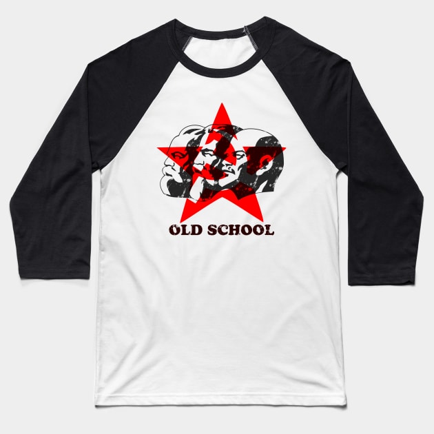 MARX ENGELS LENIN - OLD SCHOOL Baseball T-Shirt by hottehue